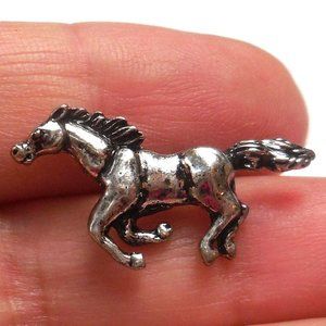 Pin Horse 1" x 5/8" metal brooch fashion accessories for men and women